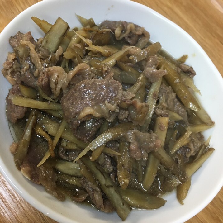 電気圧力鍋で牛肉の時雨煮